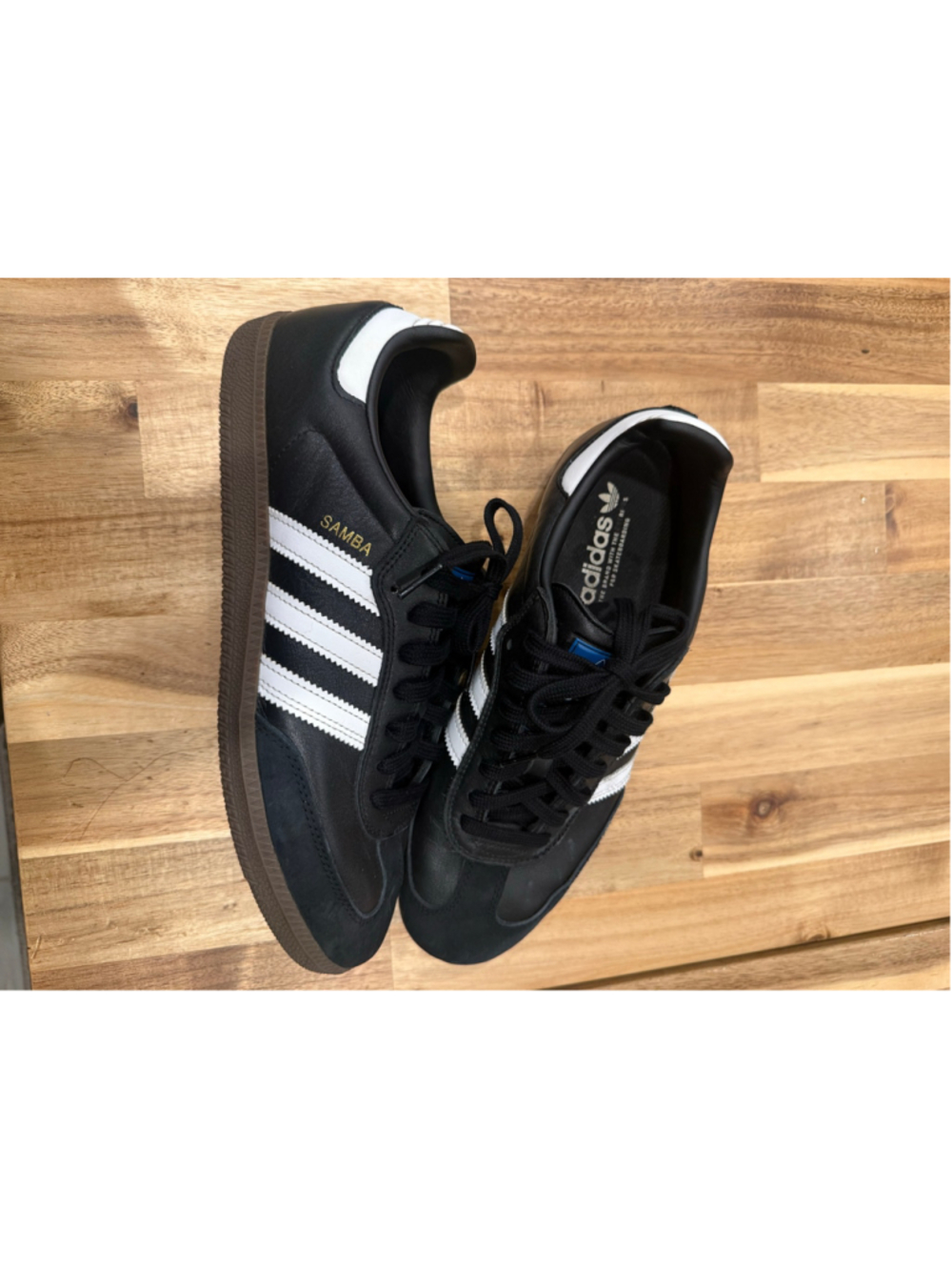 Men's Adidas Samba Sneakers Black and White